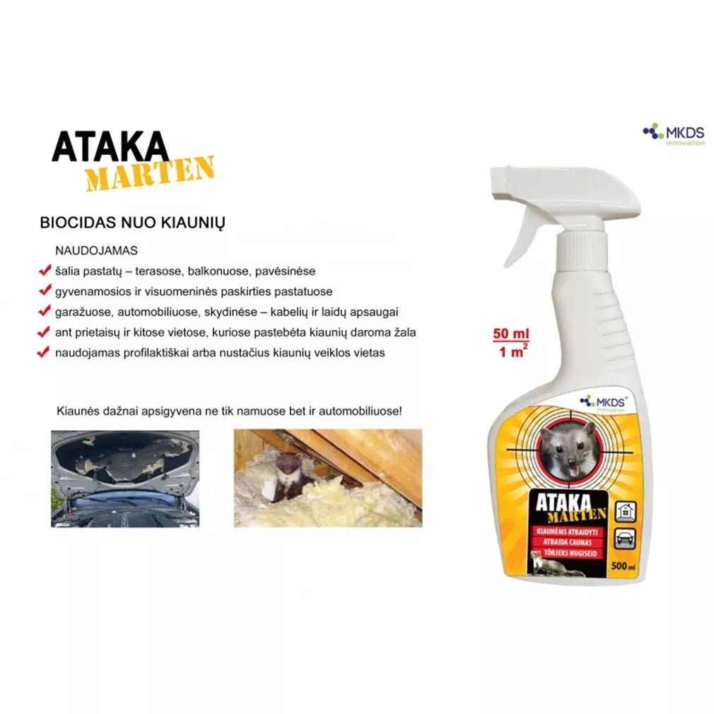 Ataka Marten repelent împotriva dihorilor, 500 ml