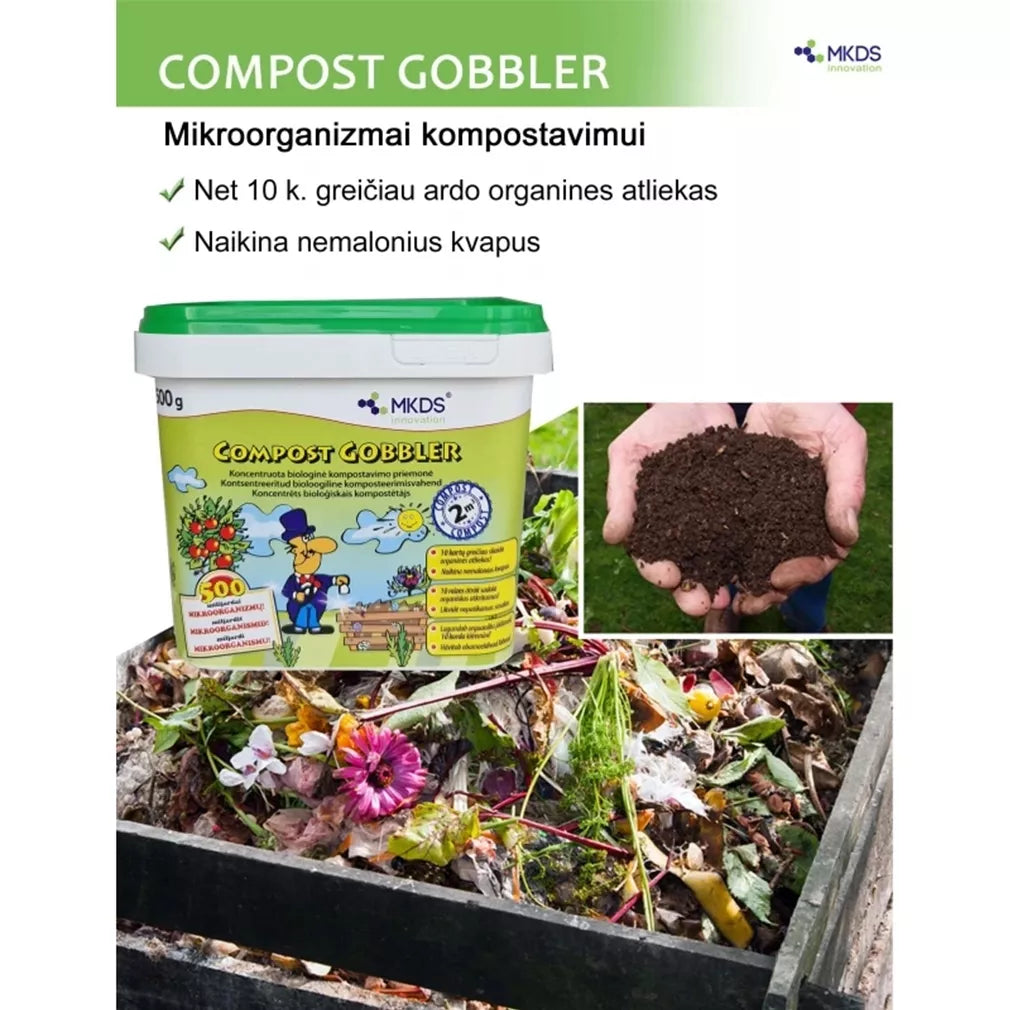 Compost Gobbler microorganisme pentru compostare, 500 g