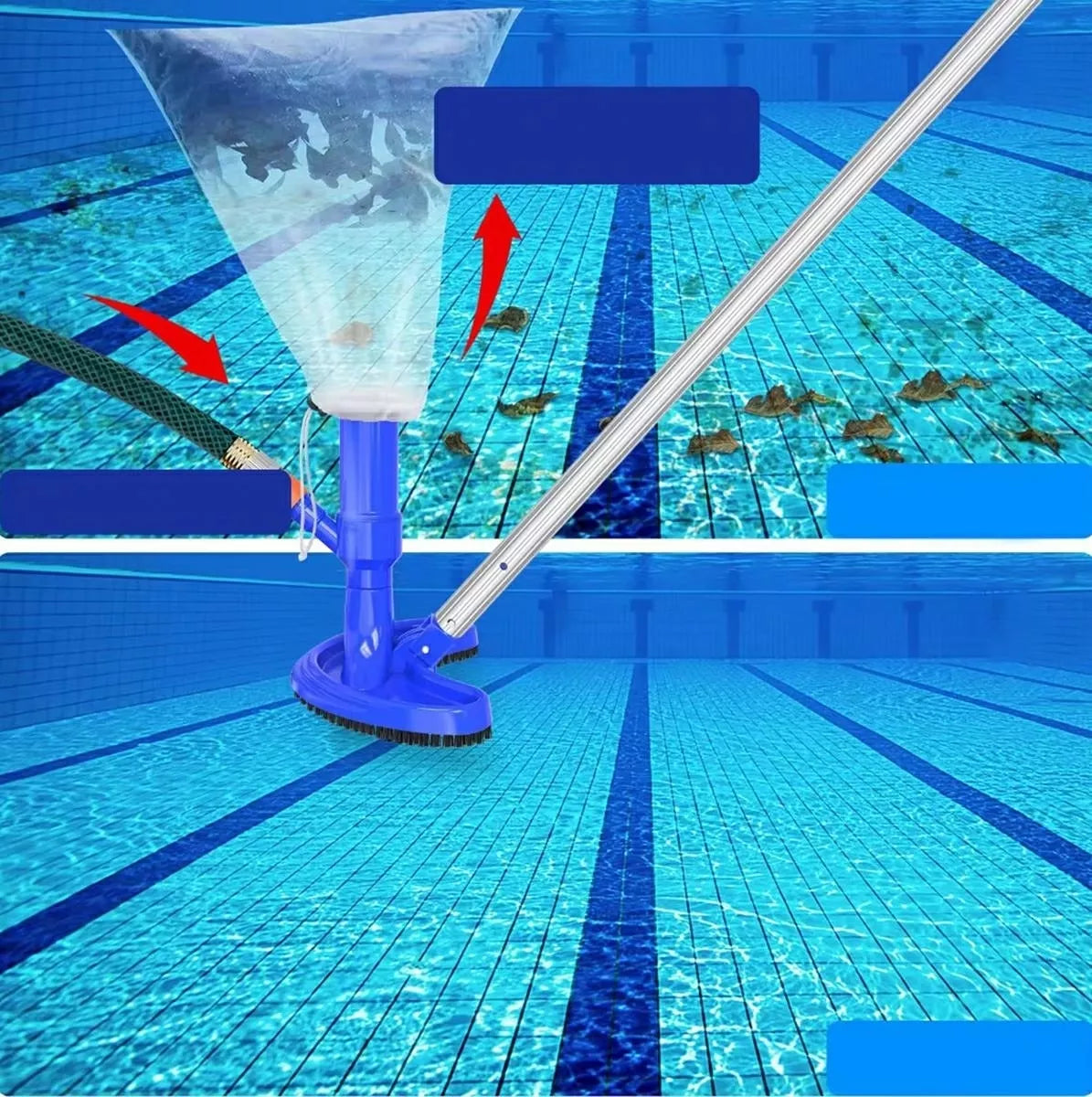 Set de aspirator pentru fundul piscinei