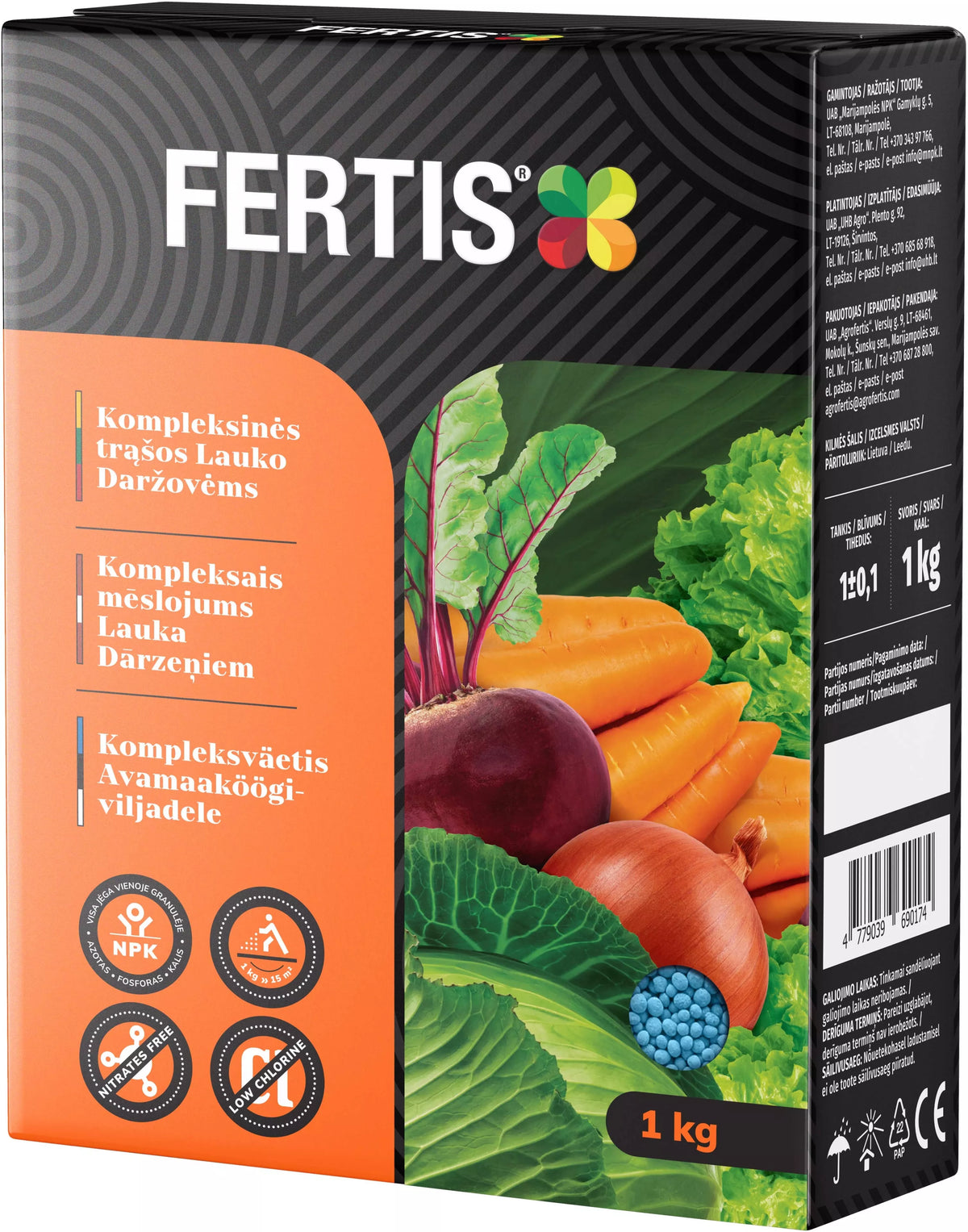 Îngrășăminte complexe pentru legume de câmp FERTIS, 1kg