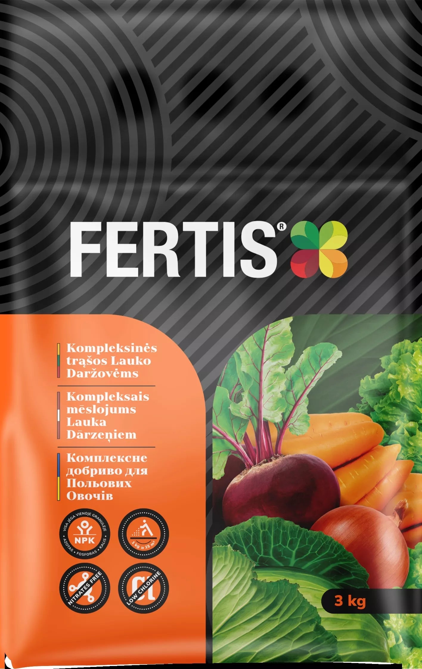 Îngrășământ complex pentru legume de câmp FERTIS, 3 kg