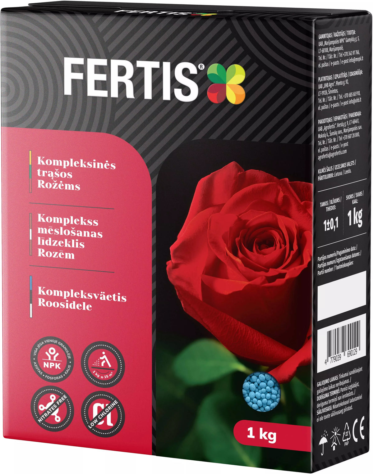 Îngrășământ complex pentru trandafiri FERTIS, 1kg