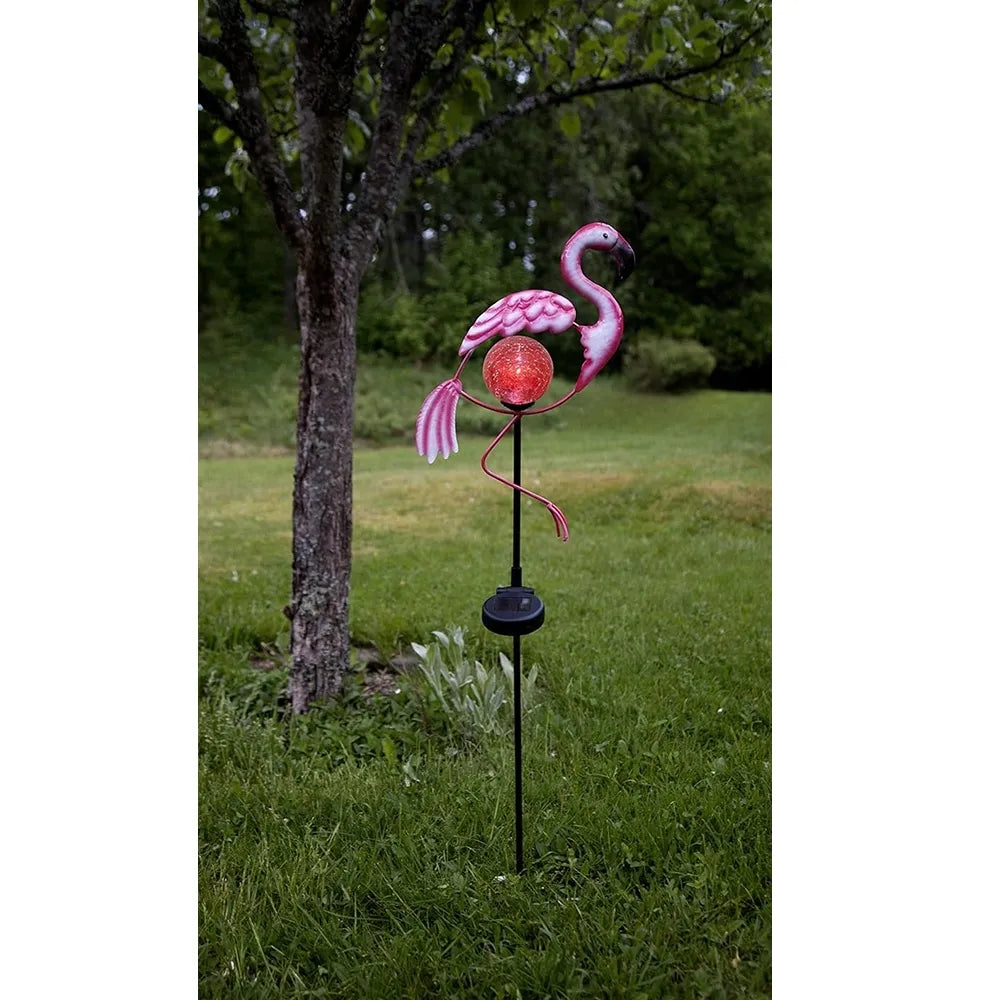 lampă LED de exterior „Flamingo“ cu panou solar (80 cm)