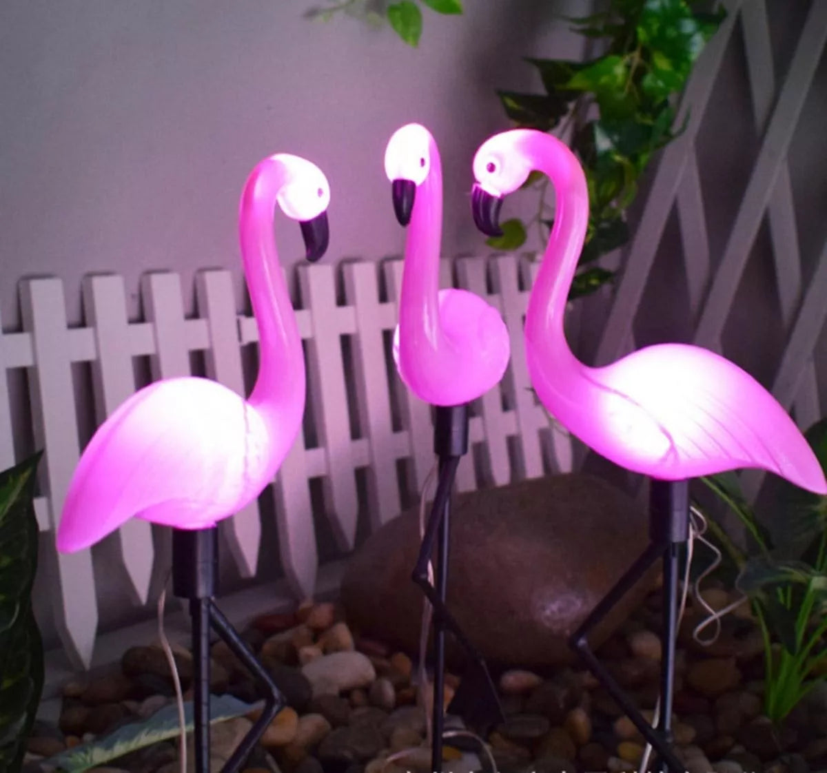 Lămpi solare de grădină LED – flamingo