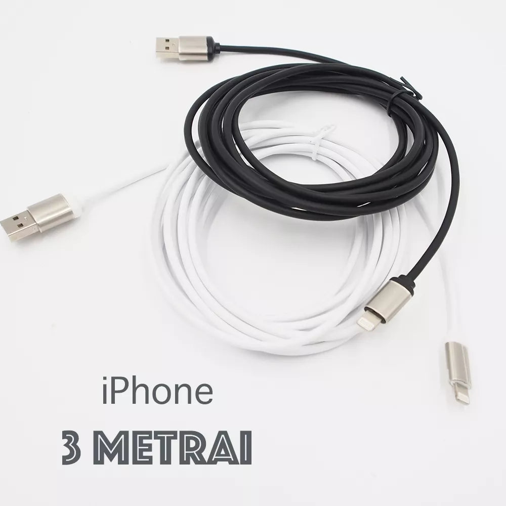 Cablu LIGHTNING IPHONE Alb 3M