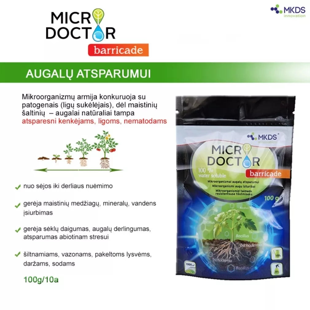 Microdoctor barricade microorganisme pentru REZISTENȚA PLANTELOR, 100 g
