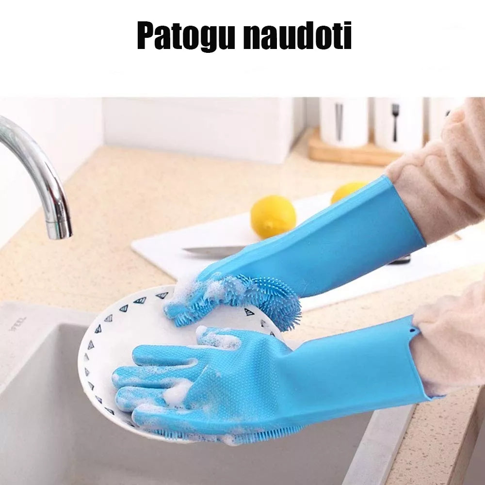 MĂNUȘI DE SPĂLARE/CURĂȚARE DIN SILICON