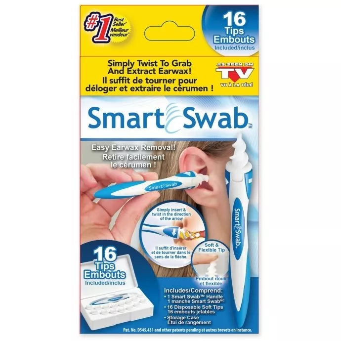 Bețișor de curățare a urechilor din silicon "Smart Swab"