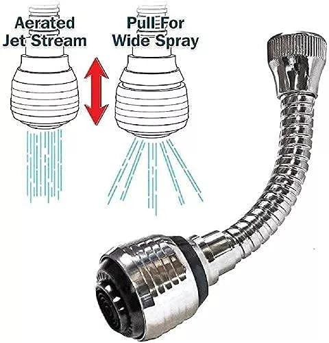Extensor flexibil pentru robinet de apă