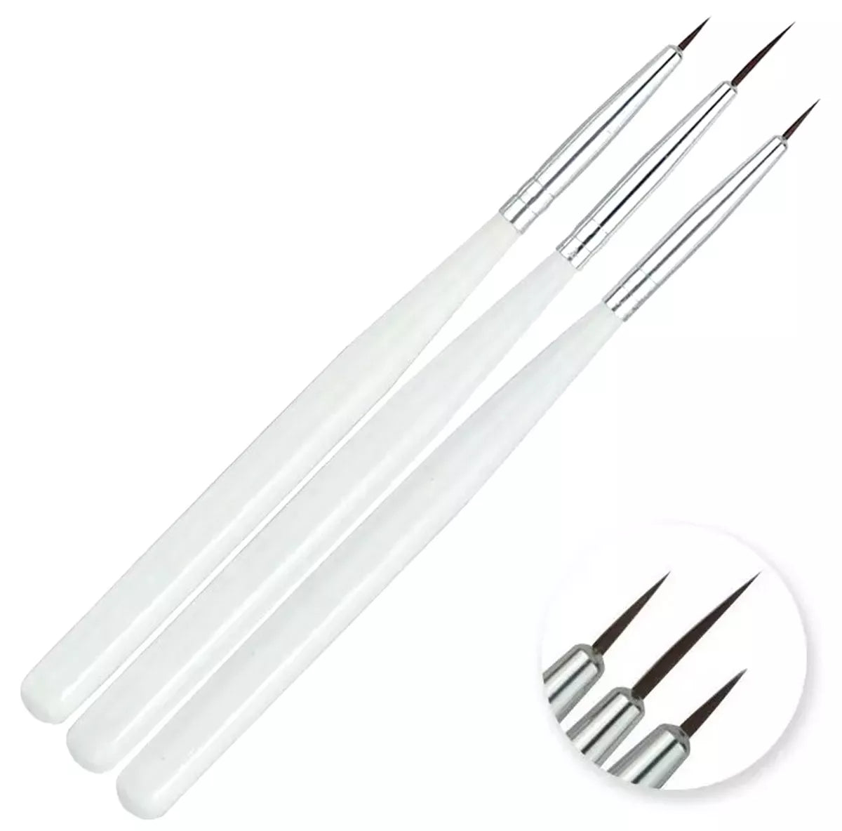 Set de 3 pensule cosmetice