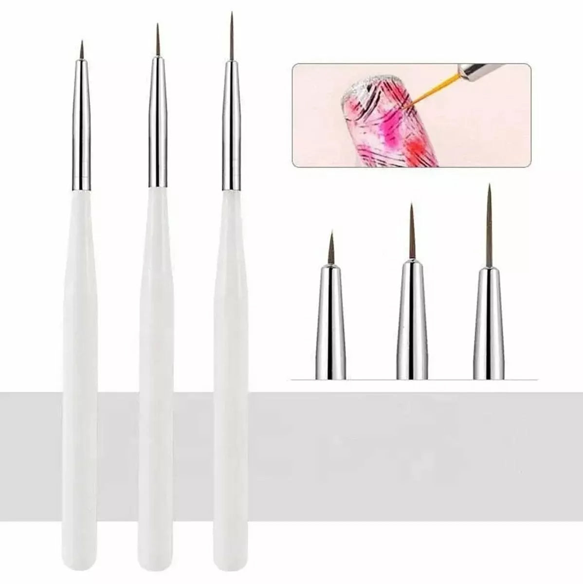 Set de 3 pensule cosmetice