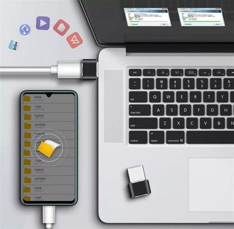 Adaptor OTG USB-A la TYPE-C