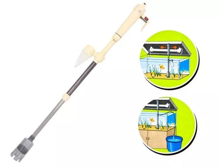 Aspirator pentru acvariu cu baterii