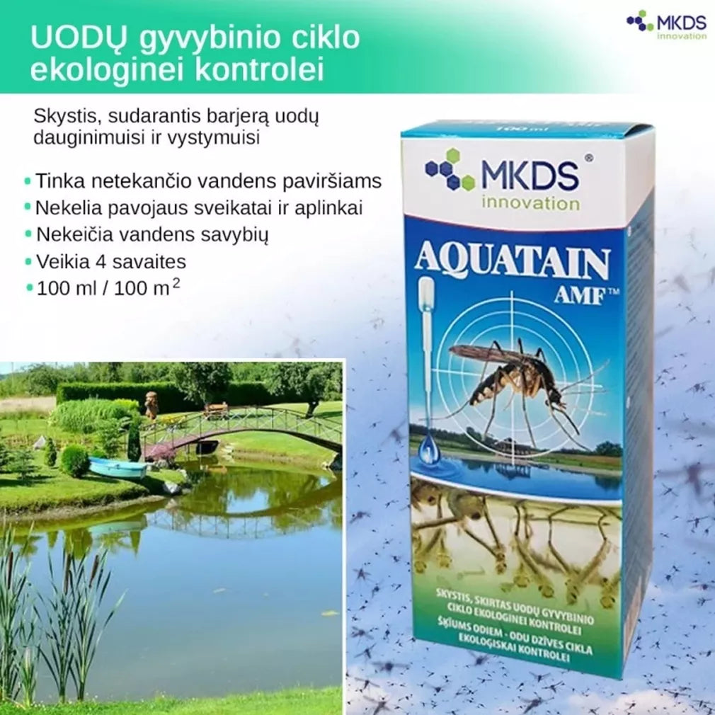 Aquatain AMF lichid pentru iazuri împotriva țânțarilor și muștelor, 100 ml