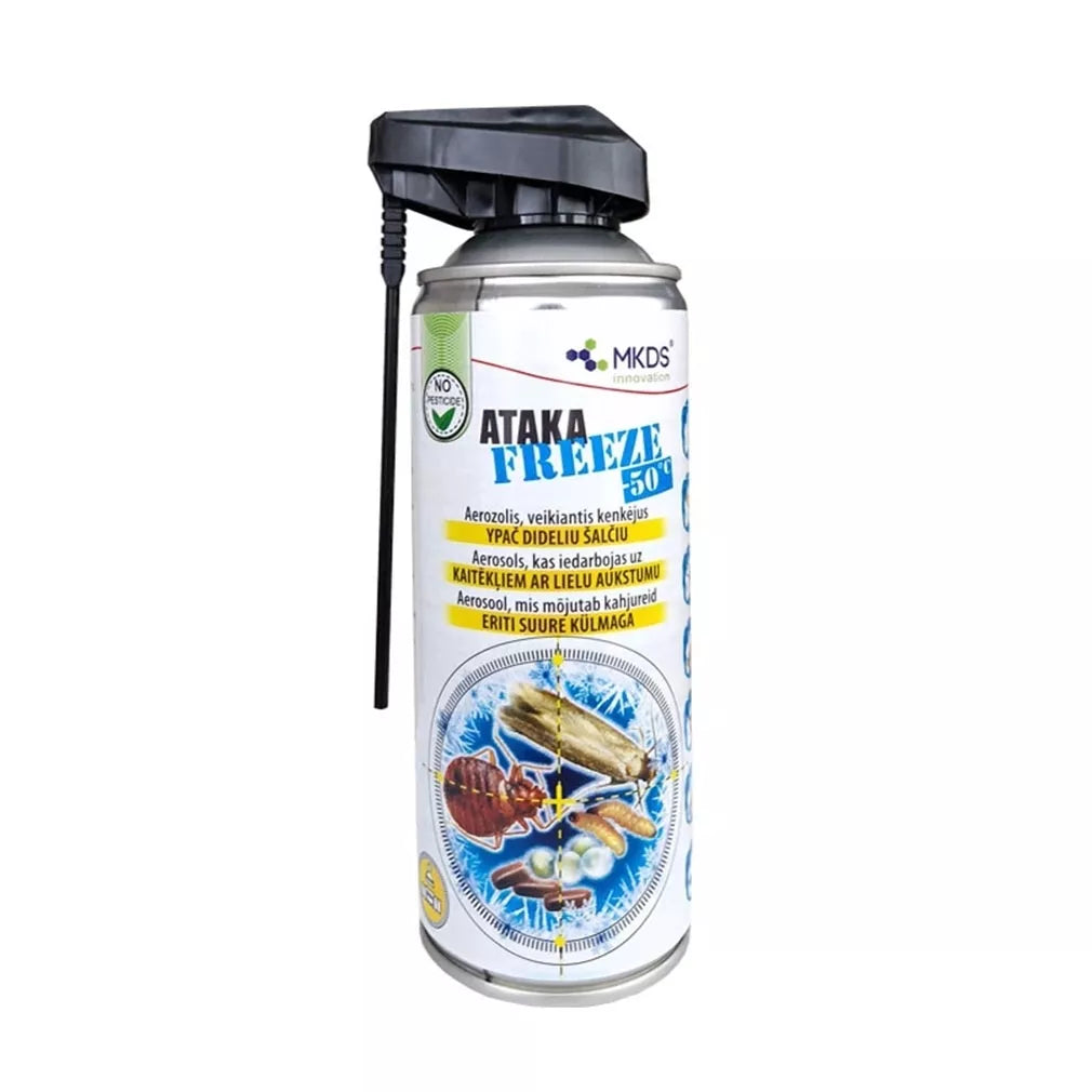 ATAKA FREEZE -50 °C aerosol criogenic pentru eliminarea insectelor, 400 ml