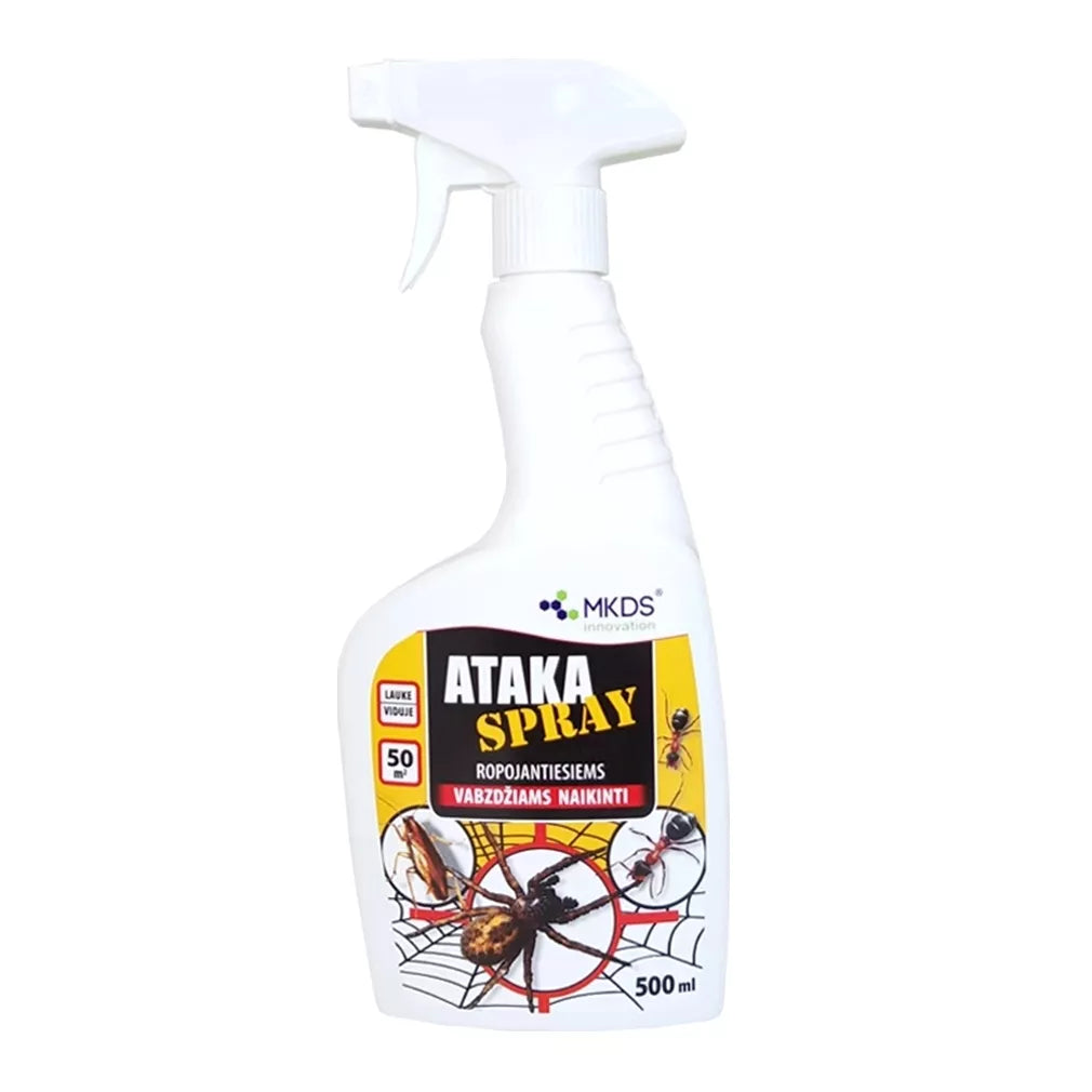 ATAKA SPRAY insecticid pentru eliminarea insectelor târâtoare, 500 ml