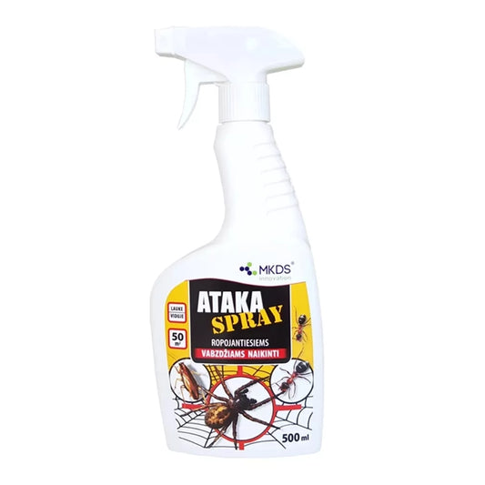 ATAKA SPRAY insecticid pentru eliminarea insectelor târâtoare, 500 ml