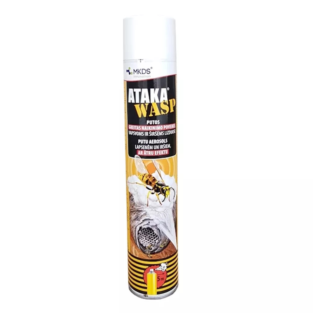Spumă ATAKA WASP pentru viespi și bondari, 750 ml