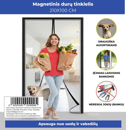 Plasă magnetică pentru uși de înaltă calitate 210 × 100 cm