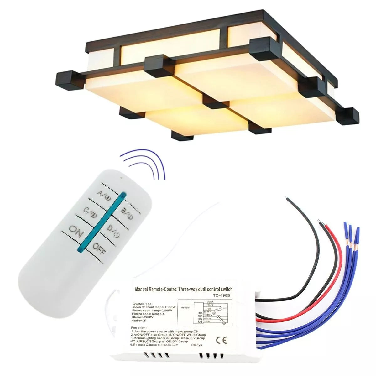 Comutator de iluminat wireless TO498B