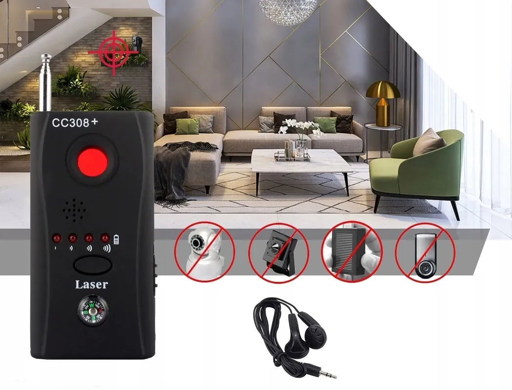Detector de dispozitive de ascultare (pentru camere ascunse și microfoane de interceptare)