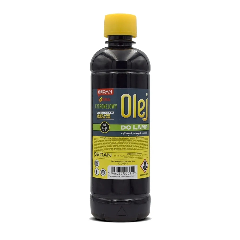 Ulei pentru lampă cu aromă de lămâie 500 ml – ardere curată și parfum plăcut