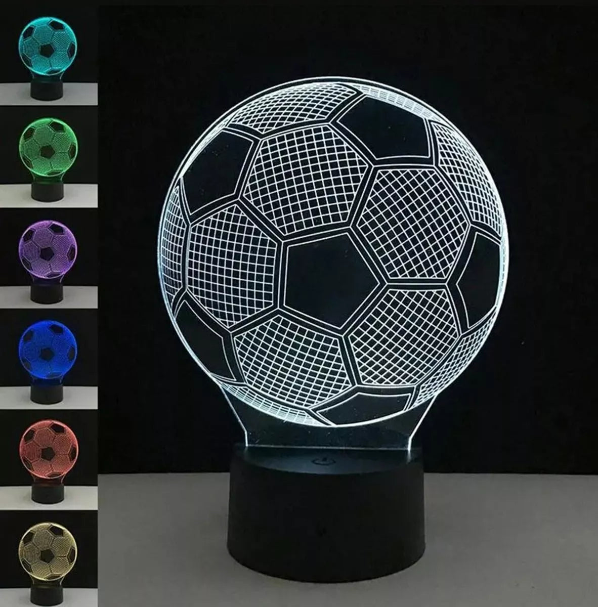 Lampă LED decorativă, în formă de minge de fotbal