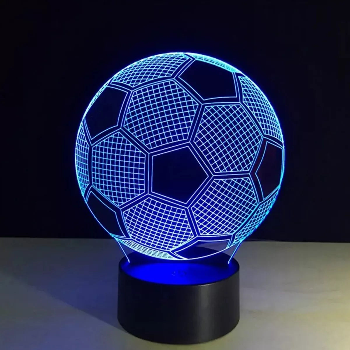 Lampă LED decorativă, în formă de minge de fotbal