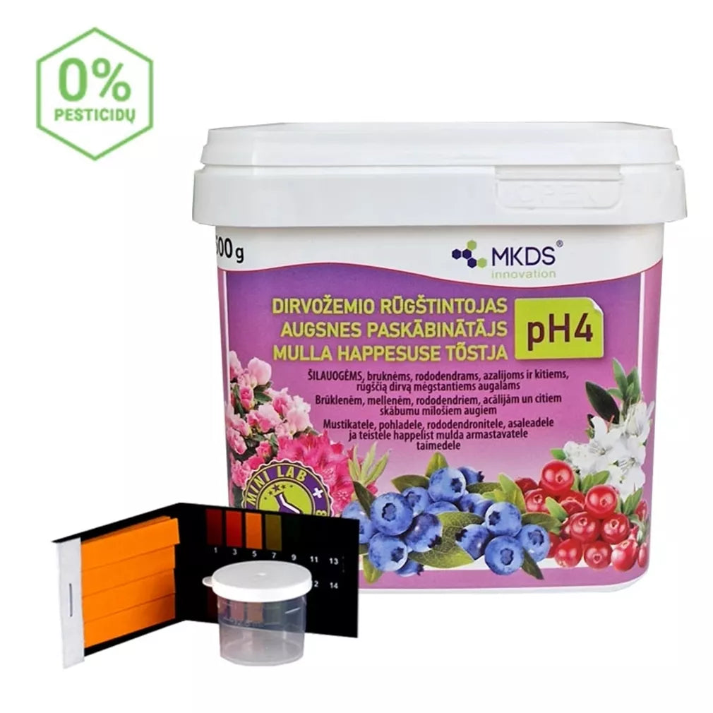 Acidifiant pentru sol pH4 cu mini laborator, 500 g
