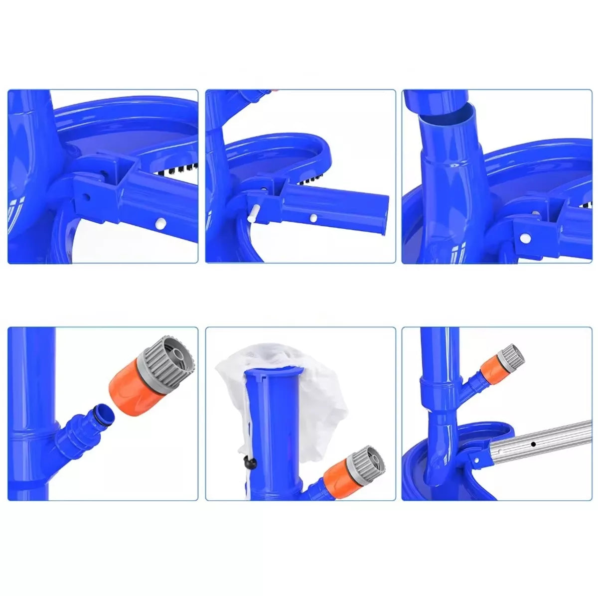 Set de aspirator pentru fundul piscinei