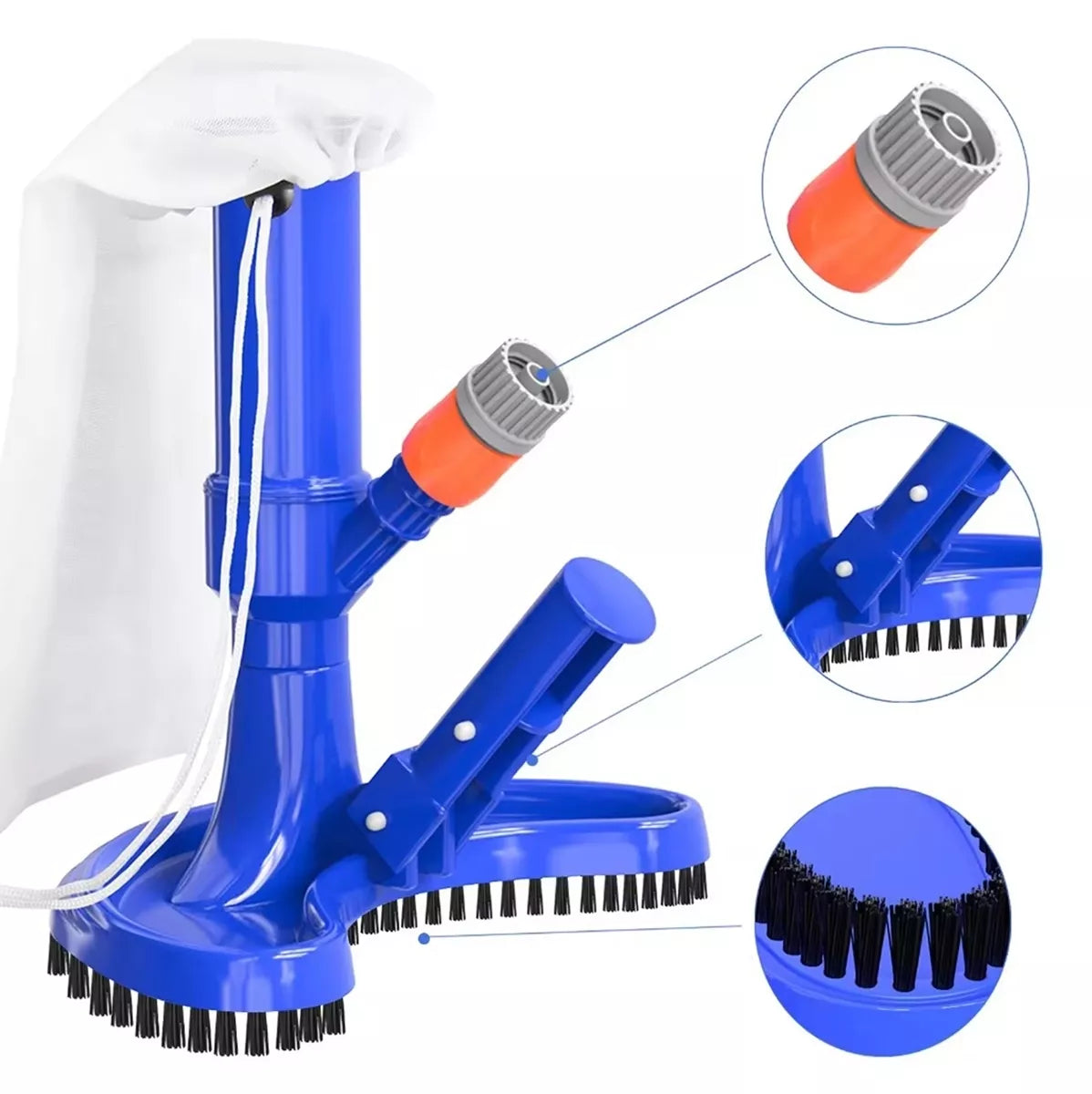 Set de aspirator pentru fundul piscinei