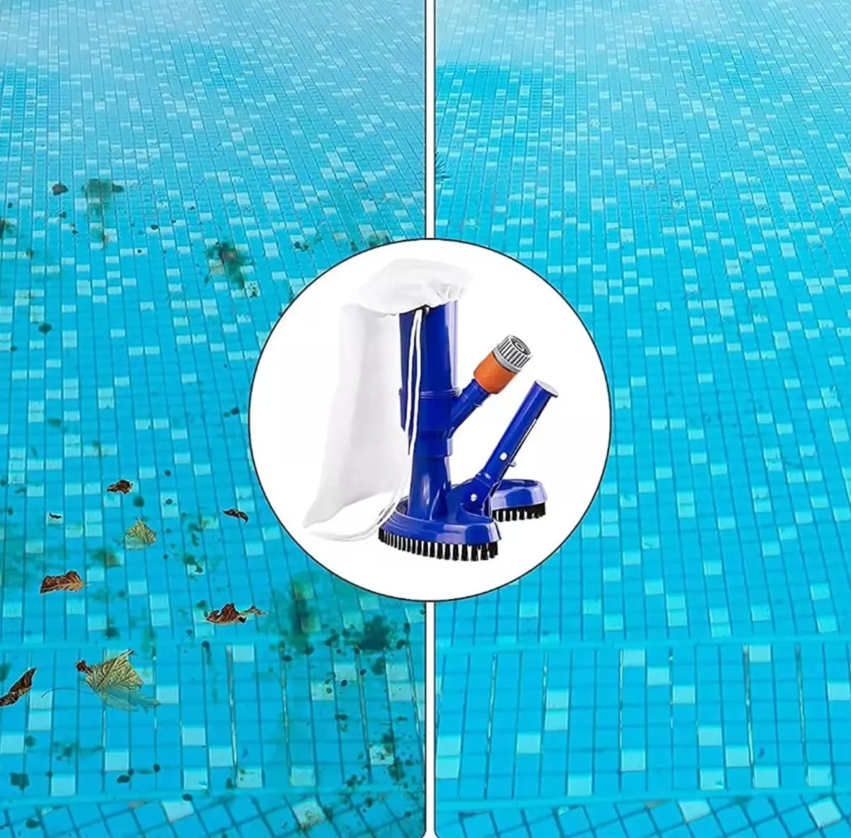 Set de aspirator pentru fundul piscinei
