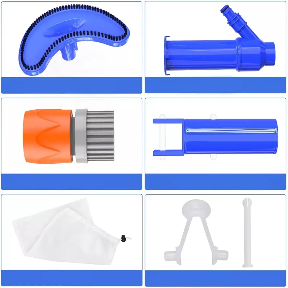 Set de aspirator pentru fundul piscinei