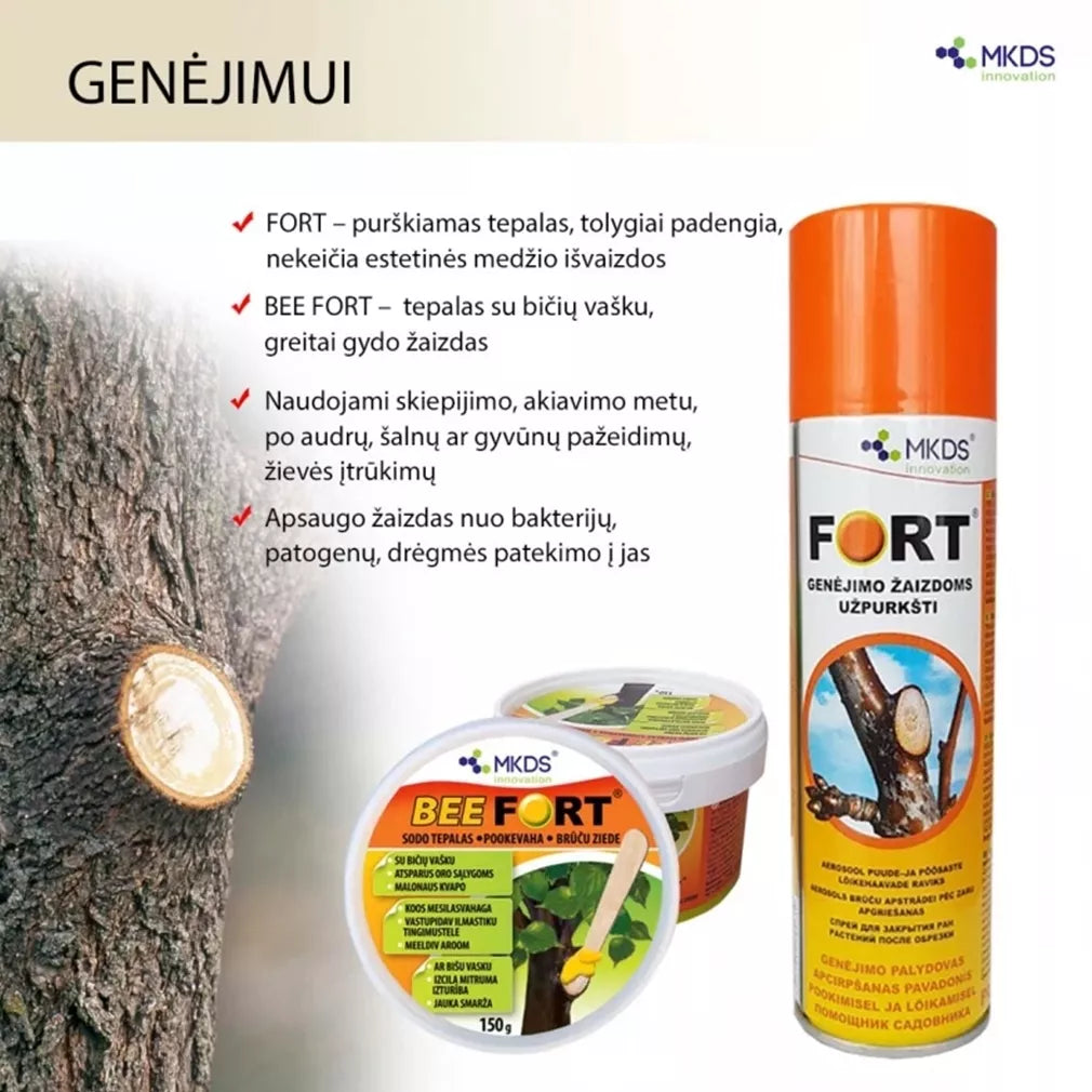 FORT unguent de grădină pentru pulverizarea rănilor de tăiere, 250ml