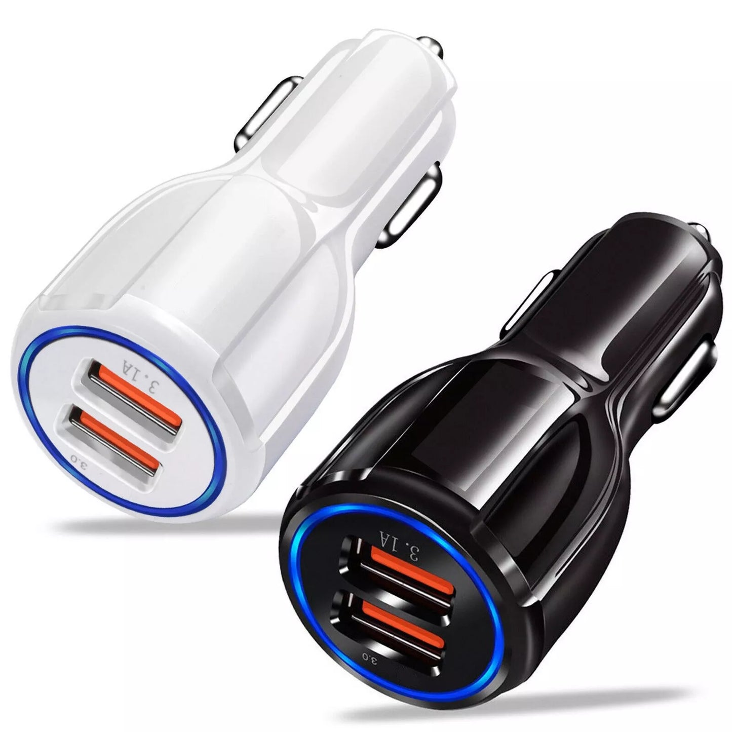Încărcător auto cu încărcare rapidă SAM. Adaptor 2 X USB 3.0 FAST