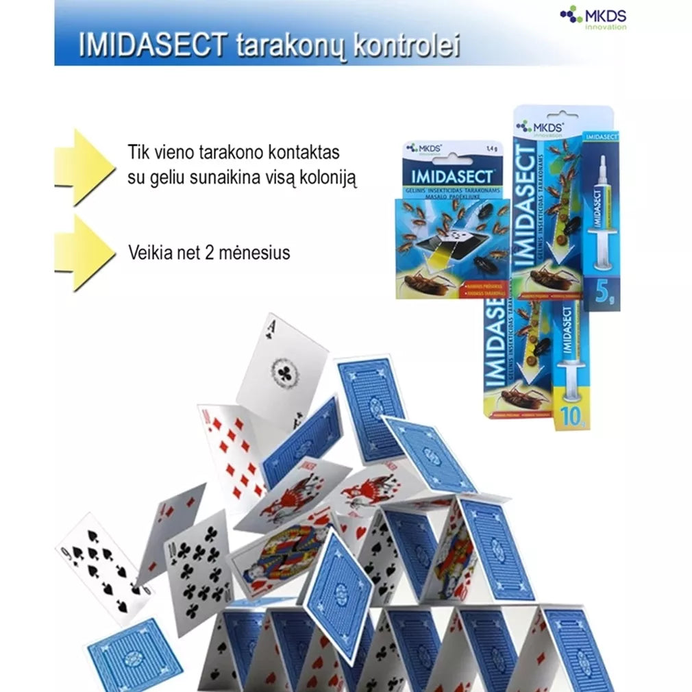 Imidasect 1,4 g, insecticid gelatinos sub formă de momeală în tăviță pentru eliminarea GÂNDACILOR