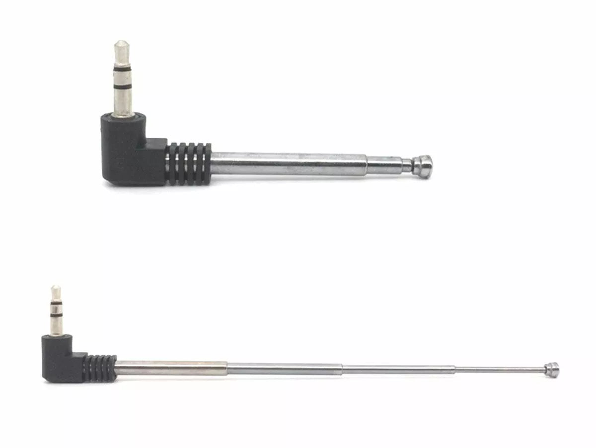 Antena radio externă cu mufă mini jack de 3,5 mm.