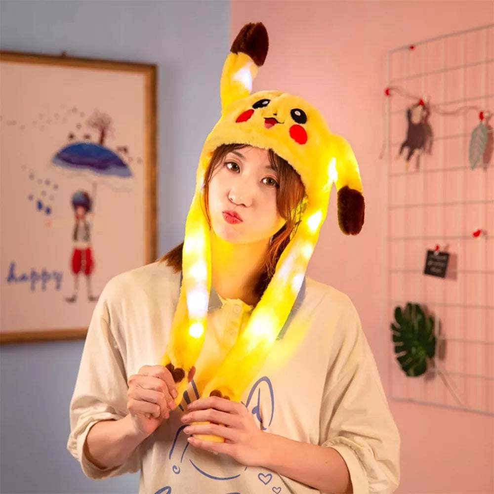 Căciulă cu urechi mobile „Pikachu”