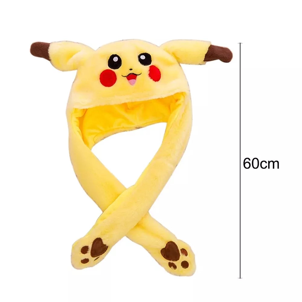 Căciulă cu urechi mobile „Pikachu”