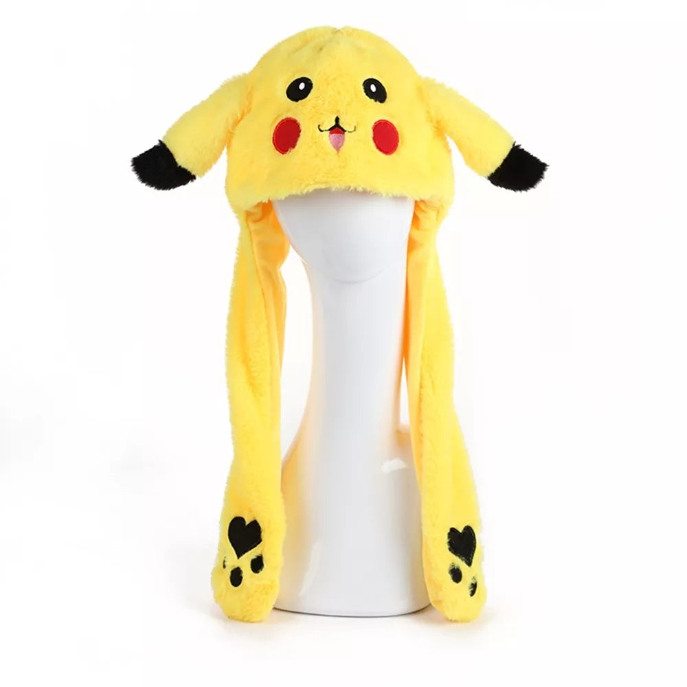Căciulă cu urechi mobile „Pikachu”