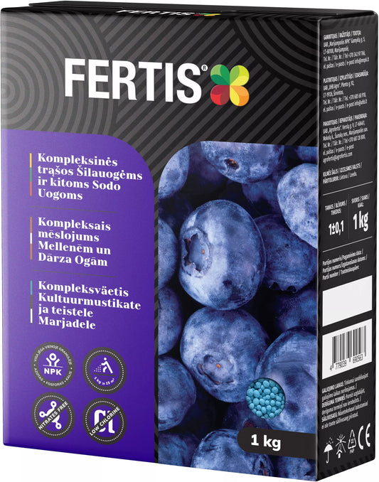 Îngrășăminte complexe pentru afine și alte fructe de grădină FERTIS, 1kg