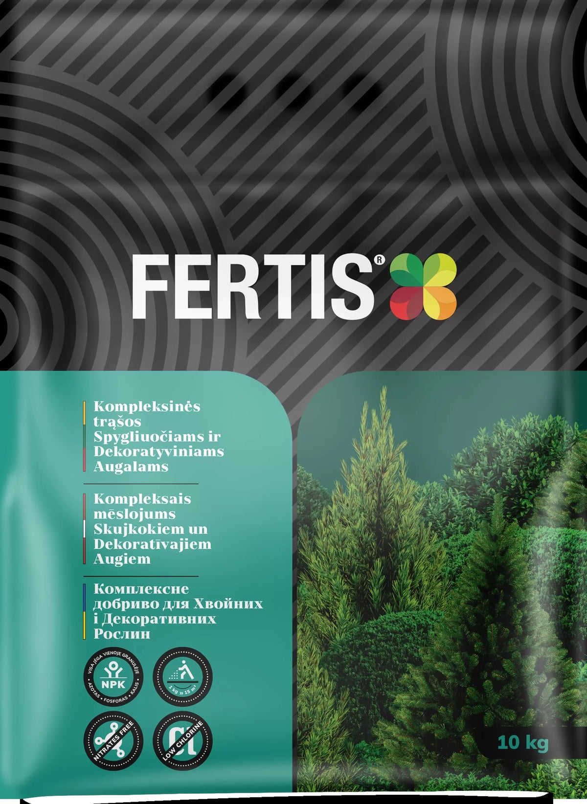 Îngrășăminte complexe pentru conifere și plante decorative FERTIS, 10kg