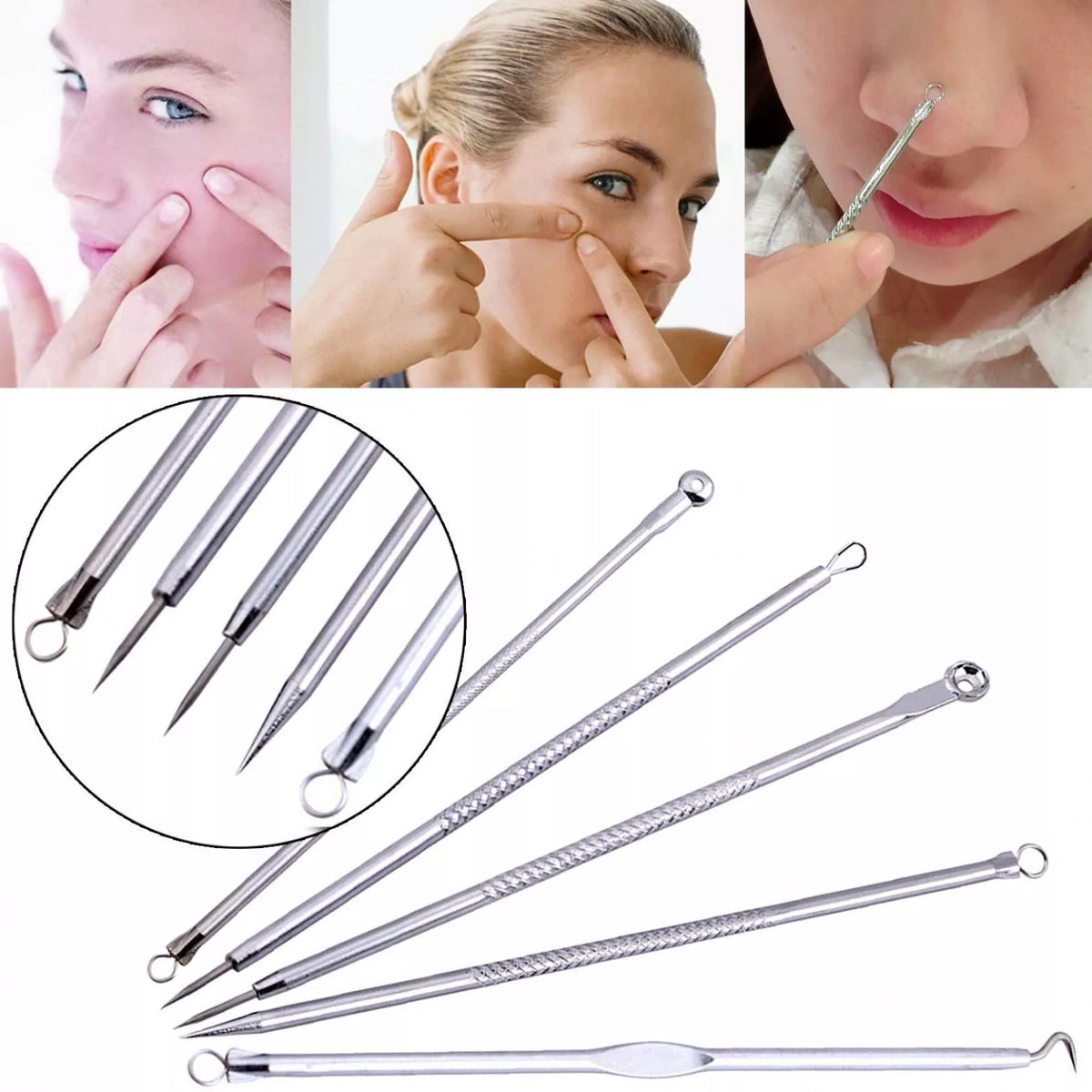 Set de bucle cosmetice, 5 buc.
