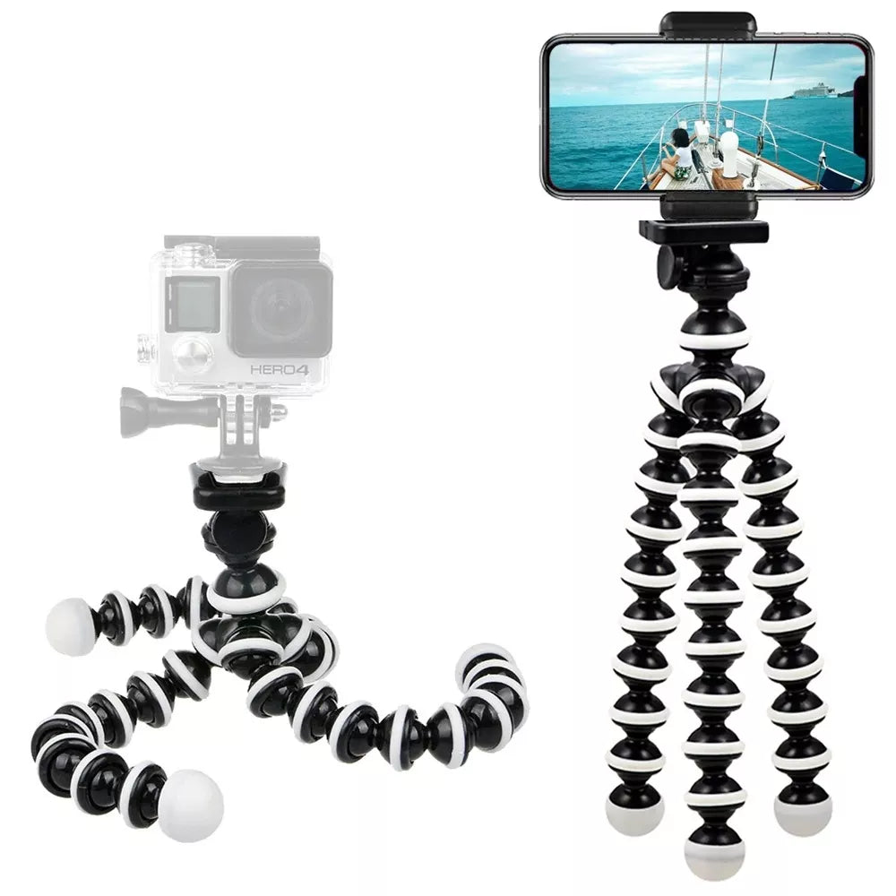 Trepied flexibil pentru telefon și cameră de acțiune