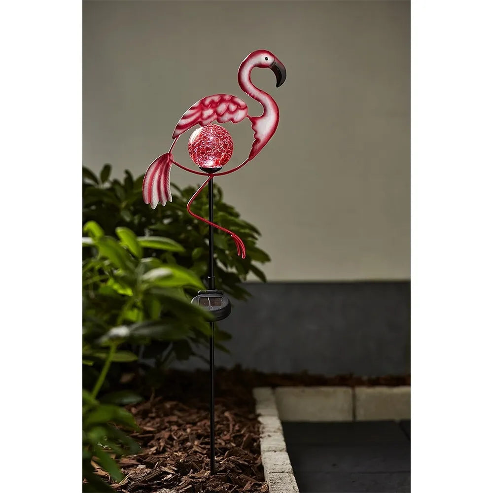 lampă LED de exterior „Flamingo“ cu panou solar (80 cm)
