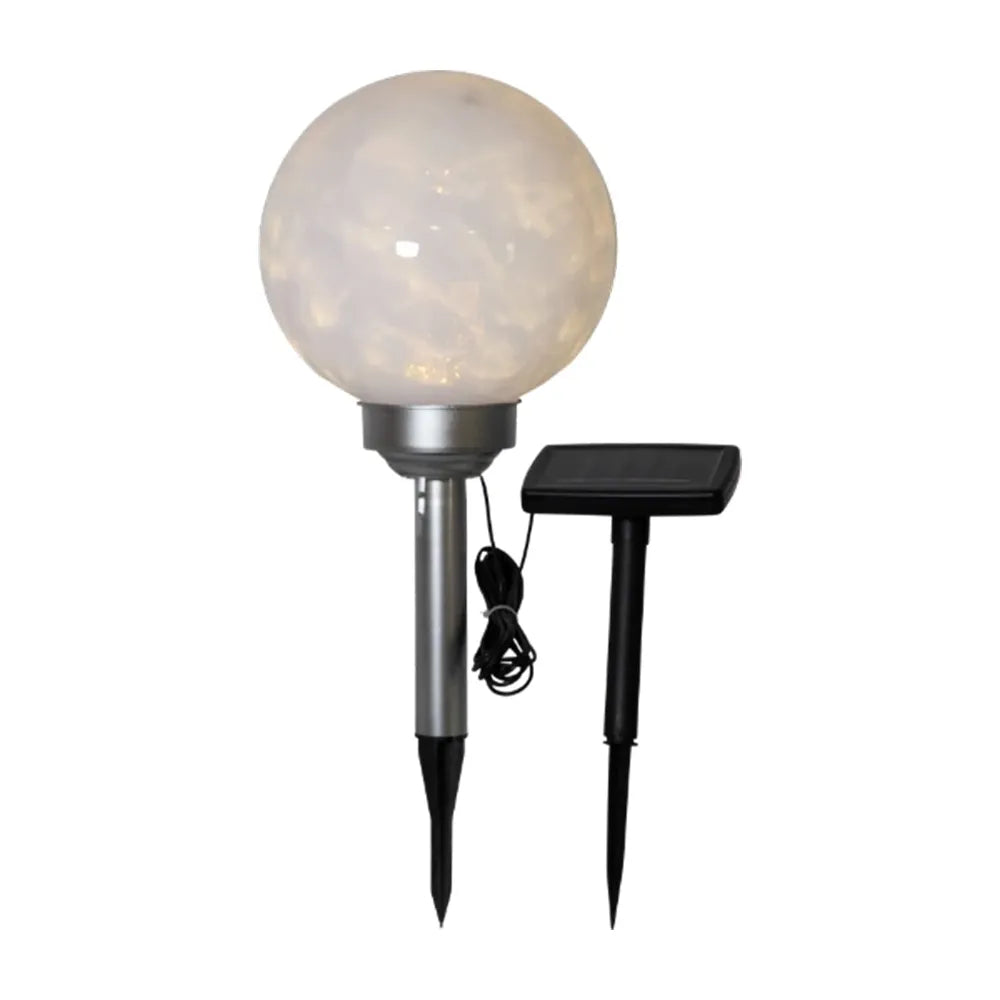 Lampă de grădină LED pentru exterior „Luna” cu panou solar (37 cm)