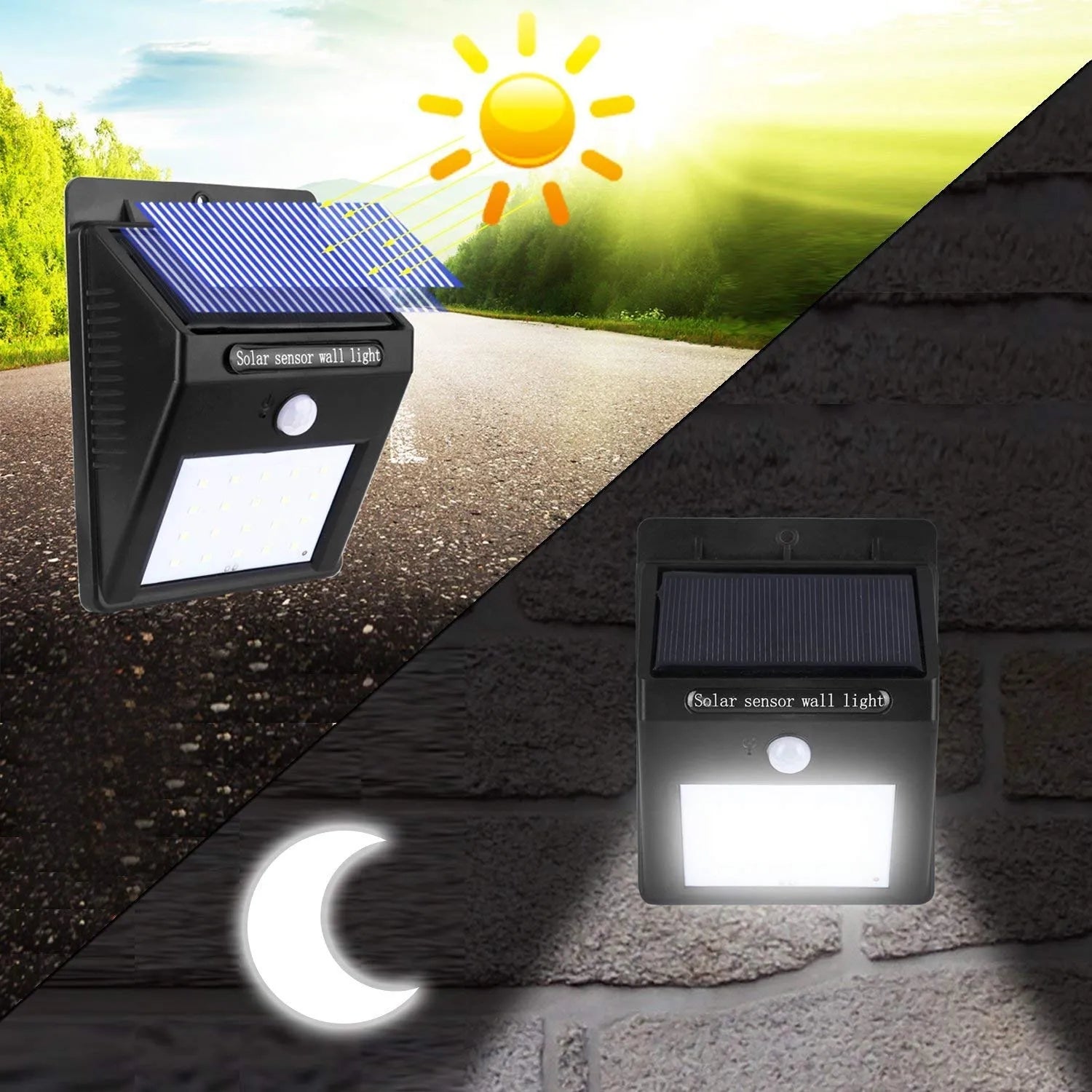 Lampă de exterior cu panou solar