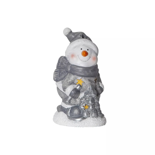 Decorațiune LED „Sudarea cu bradul” – 15x9 cm