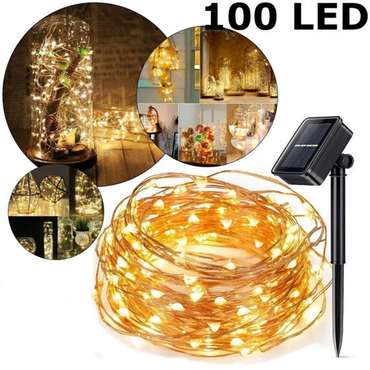 Ghirlandă LED cu element solar