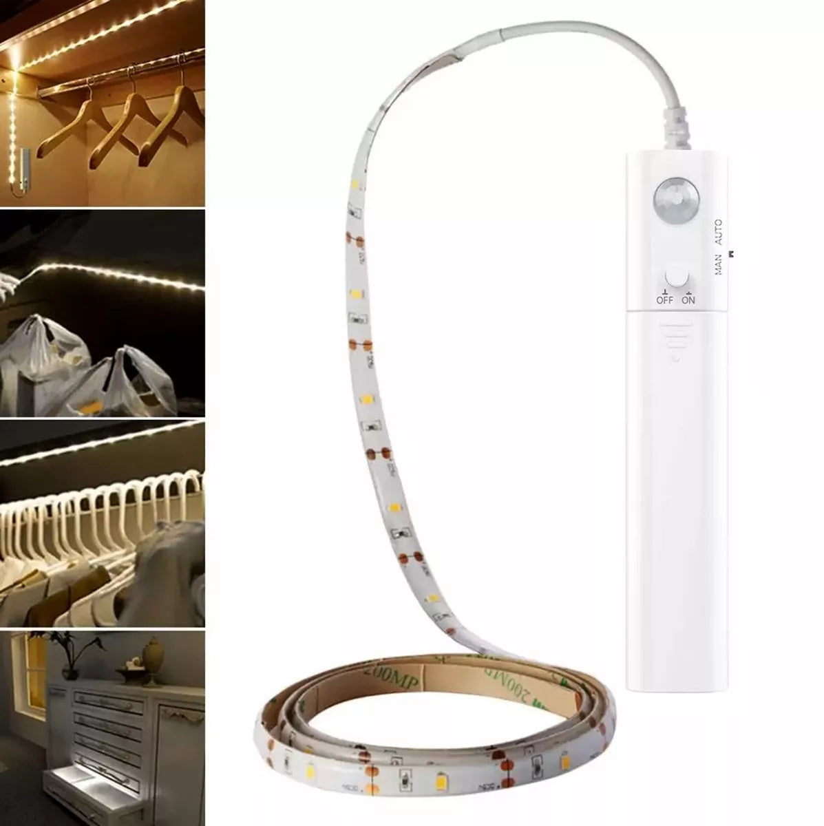 Banda LED cu senzor de mișcare, 1M